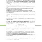 MARDI 17 mars / Information relative aux mesures autour de la lutte contre la propagation du COVID-19 et maintien des services publics