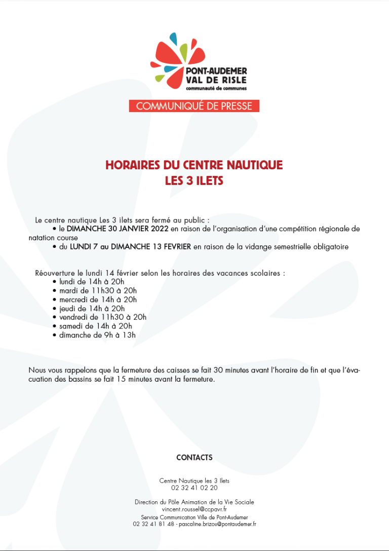 Centre Nautique - Les 3 Ilets Pont-audemer Avis