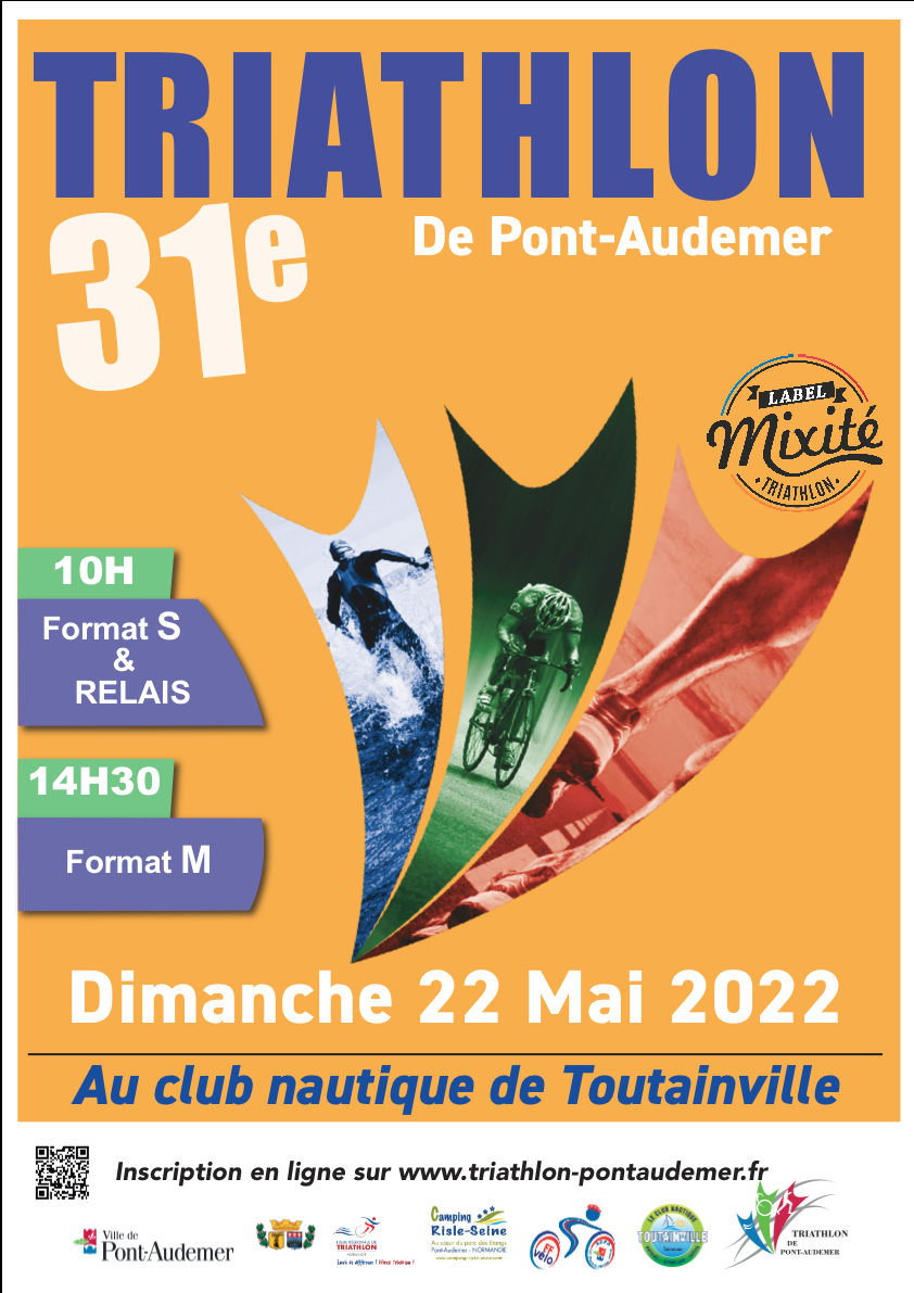 affiche du triathlon de Pont-Audemer