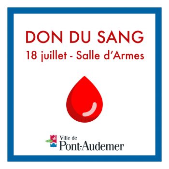 visuel don du sang ville de Pont-Audemer