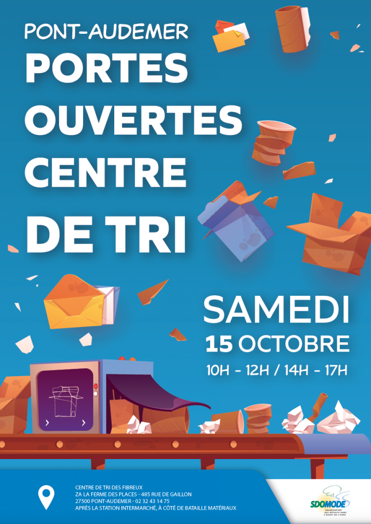 affiche porte ouverts du centre de tri