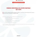 Vidange semestrielle du centre nautique des 3 îlets