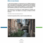 Mise en eaux basses