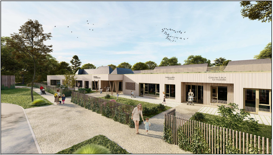Vue architecturale prévision Clos Normand 