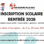 Inscription scolaire 2026/2027