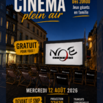 Cinéma en plein air le 12 août 2026