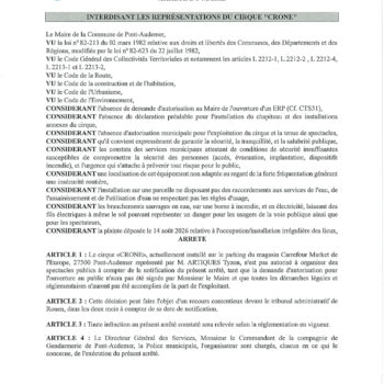 arrêté
